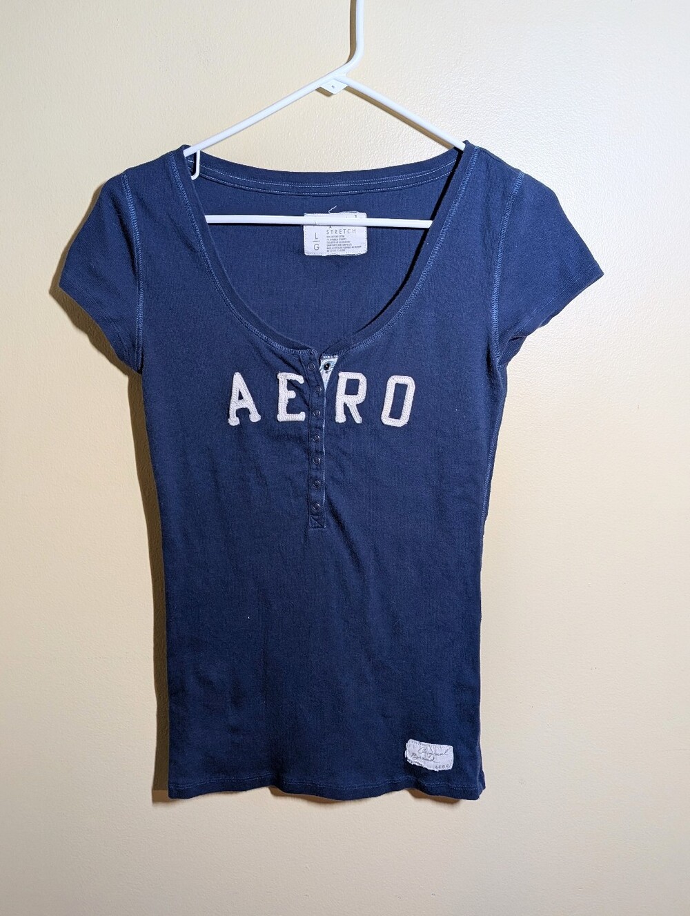 Vintage Y2K AERO Babydoll T-Shirt Large